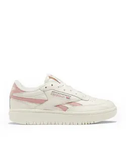 Reebok WOMEN'S CLUB C DOUBLE REVENGE CHALK/SMOKEY ROSE/CHALK