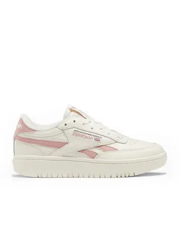 Reebok WOMEN'S CLUB C DOUBLE REVENGE CHALK/SMOKEY ROSE/CHALK