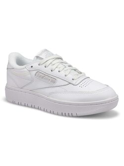 Reebok WOMEN'S CLUB C DOUBLE FTWR WHITE/FTWR WHITE/COLD GREY2