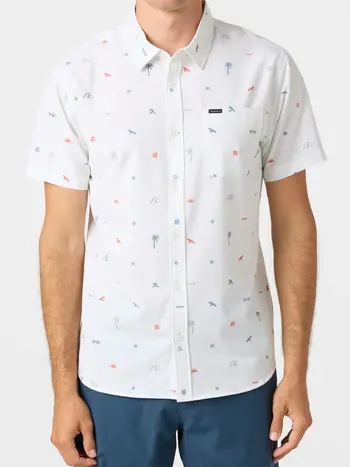 O'Neill HOMMES TRVLR UPF TRAVERSE SHORT SLEEVE NATURAL