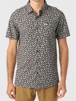 O'Neill MEN'S OG ECO PRINT STANDARD WOVEN TEE GRAPHITE 2