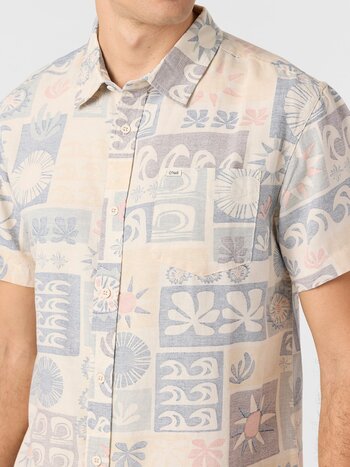 O'Neill HOMMES OG ECO PRINT STANDARD WOVEN TEE MULTI COLOR