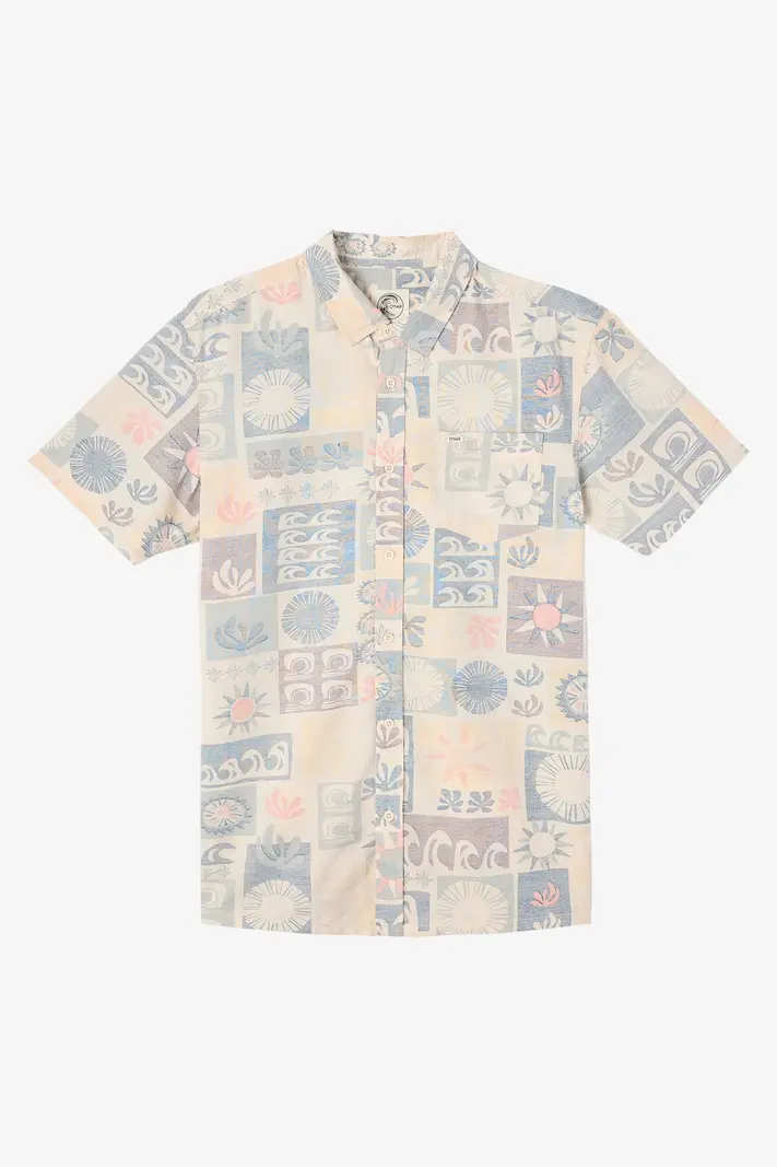 O'Neill MEN'S OG ECO PRINT STANDARD WOVEN TEE