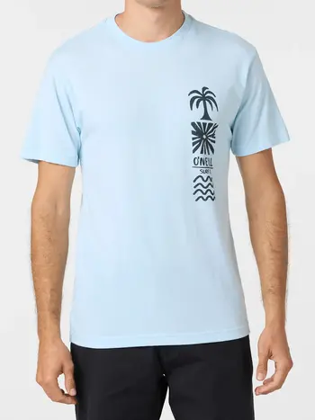 O'Neill HOMMES WOODCUT TEE BLUE HEATHER