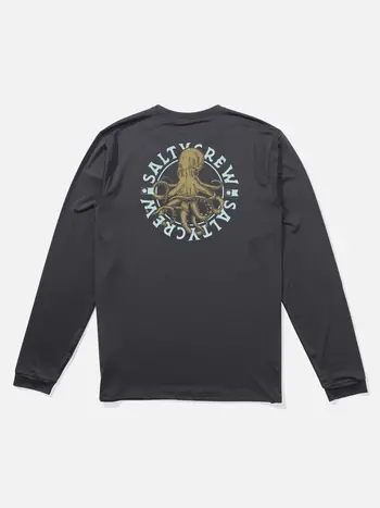 Salty crew MEN'S TENTACLES LONG SLEEVE SUNSHIRT CHARCOAL