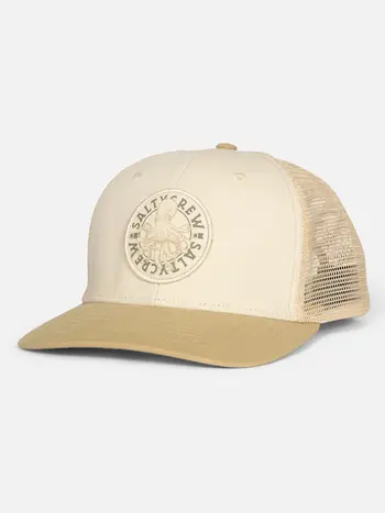 Salty crew HOMMES TENTACLES RETRO TRUCKER HAT BIRCH KHAKI