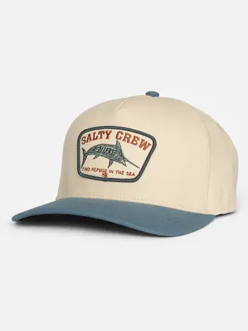 Salty crew HOMMES BILLFISHER 5 PANEL HAT OFF WHITE PILOT BLUE
