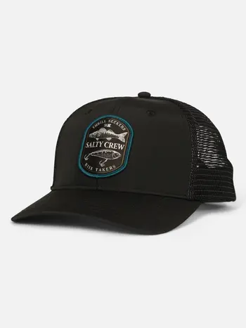 Salty crew MEN'S BAITED RETRO TRUCKER HAT BLACK