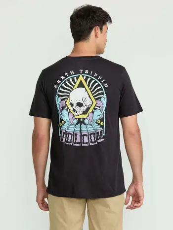 Volcom HOMMES ARCHED SHORT SLEEVE TEE WASHED BLACK