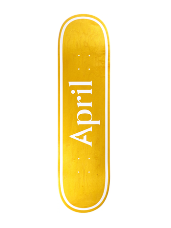 April Skateboards TEAM DECK YELLOW 8.0''