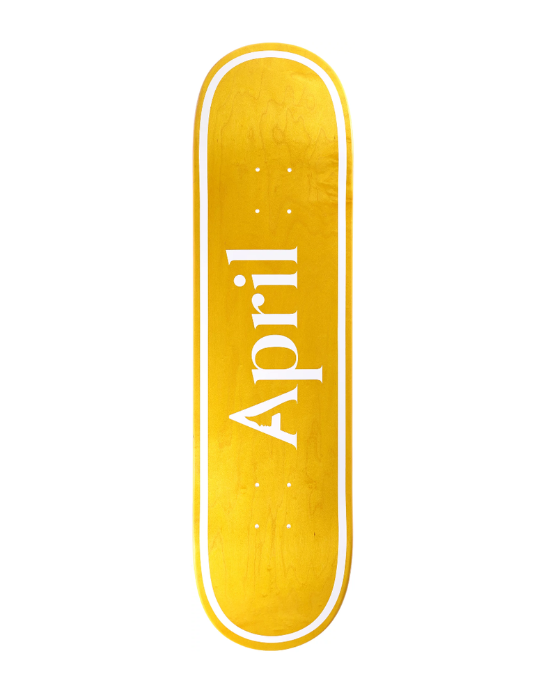 April Skateboards TEAM DECK YELLOW 8.0''