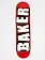 Baker Skateboards BRAND LOGO DECK RED/WHITE 8.0''