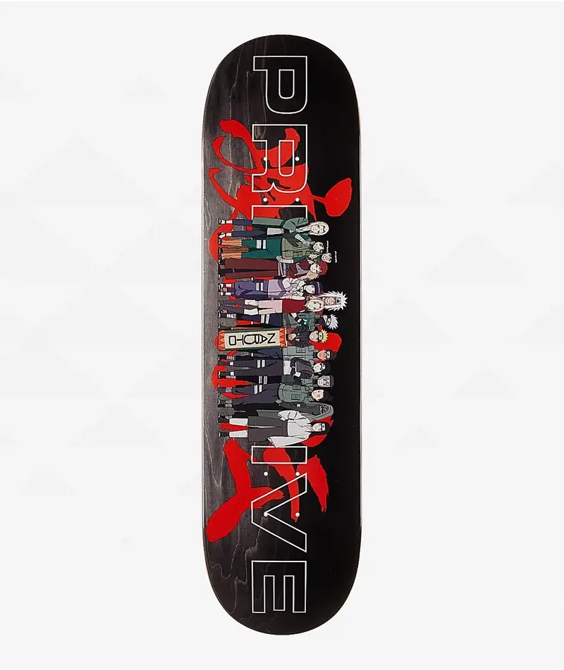 Primitive NARUTO LEAF VILLAGE DECK BLACK 8.25''
