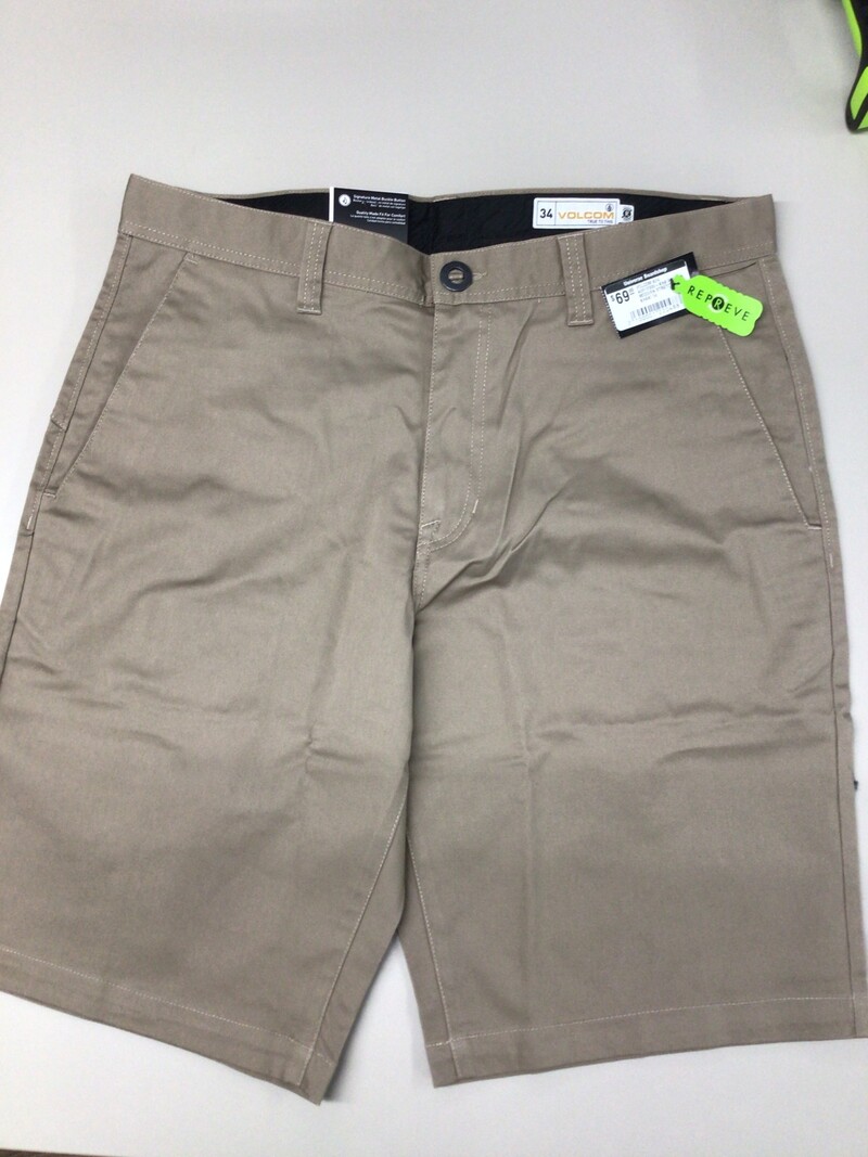 Volcom MEN'S FRICKIN MODERN STRETCH 21 SHORTS KHAKI