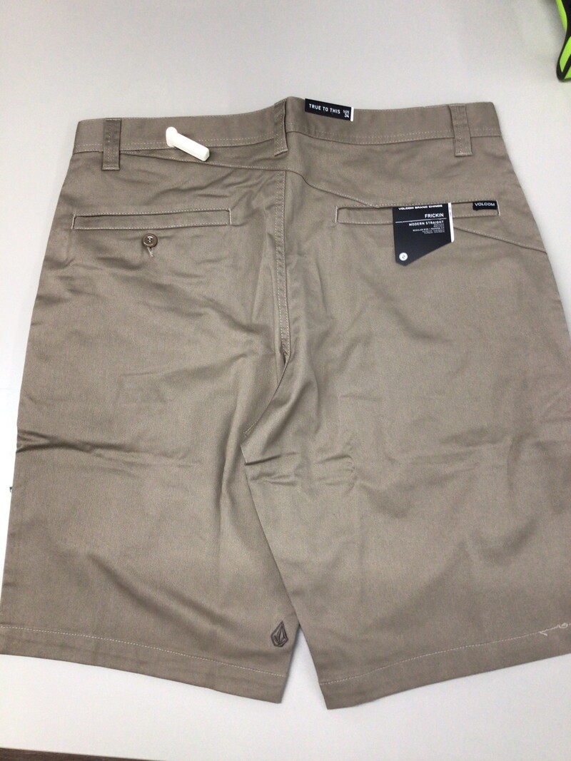 Volcom MEN'S FRICKIN MODERN STRETCH 21 SHORTS KHAKI