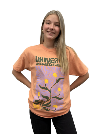 Universe Boardshop BLOOM T-SHIRT APRICOT