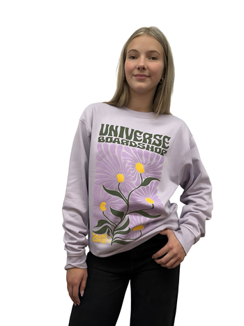 Universe Boardshop BLOOM CREWNECK LILAC
