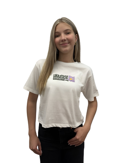 Universe Boardshop FEMMES BLOOM T-SHIRT COURT BLANC