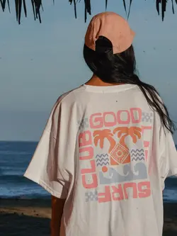 Notice the reckless TROPICAL VIBE OVT WHITE