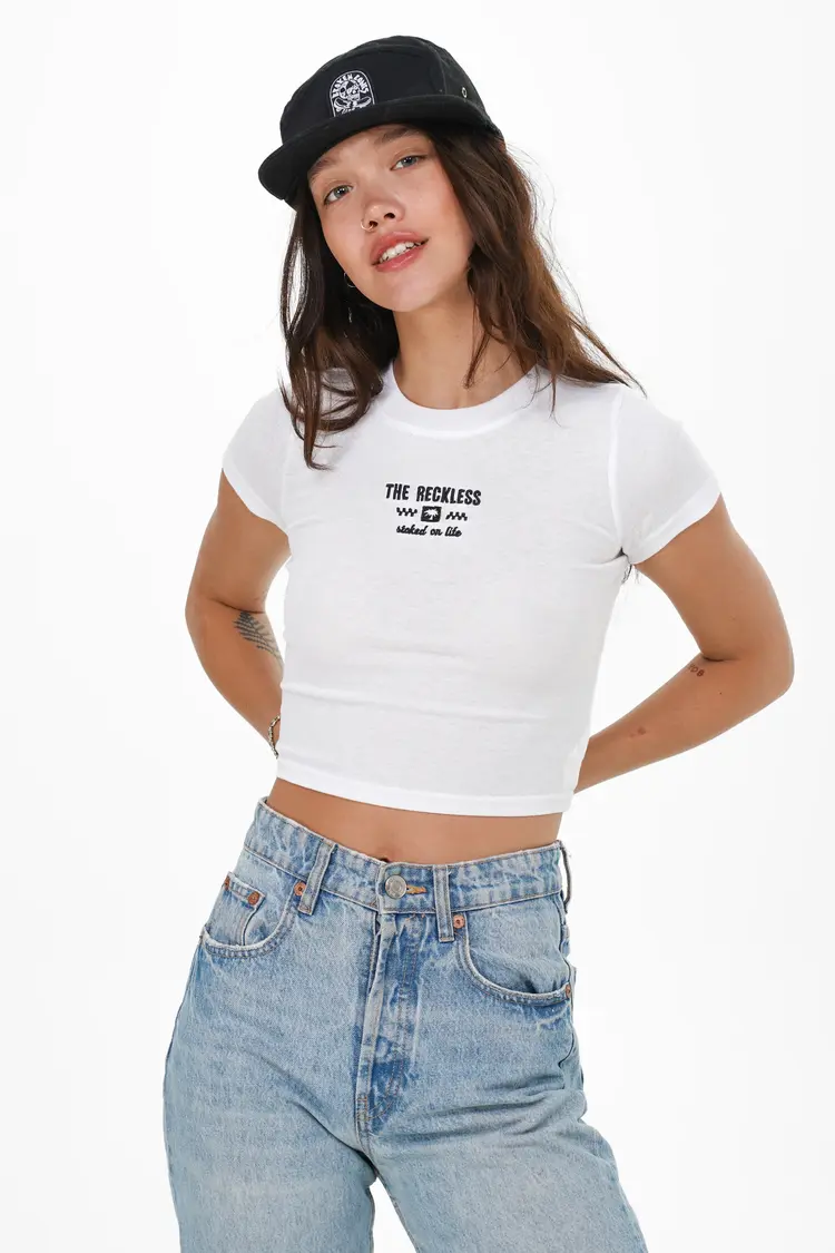 Notice the reckless BASIC FITTED TEE