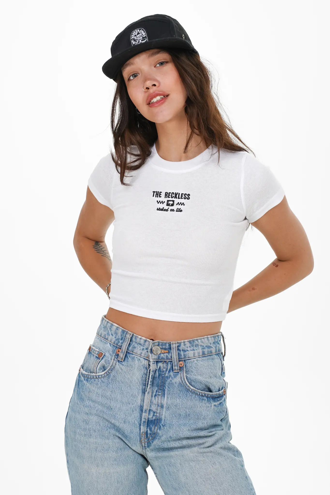 Notice the reckless BASIC FITTED TEE