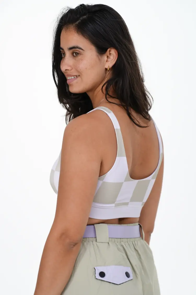 Notice the reckless CHECKERED SPORT TOP