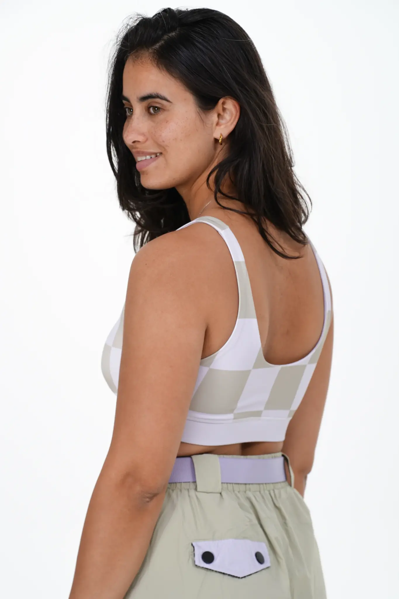 Notice the reckless HAUT DE SPORT À CARREAUX