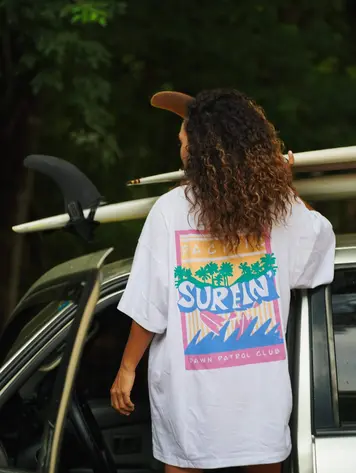 Notice the reckless DAWN PATROL OVERSIZED TEE WHITE