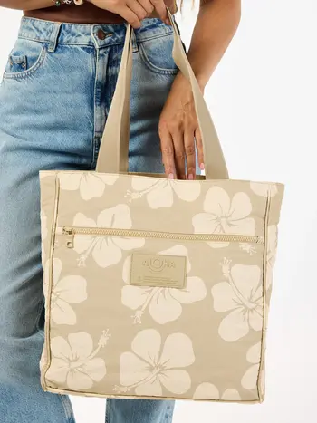 Aloha HANA HOU KEEP IT LIGHT DAILY TOTE CREME/DUNE