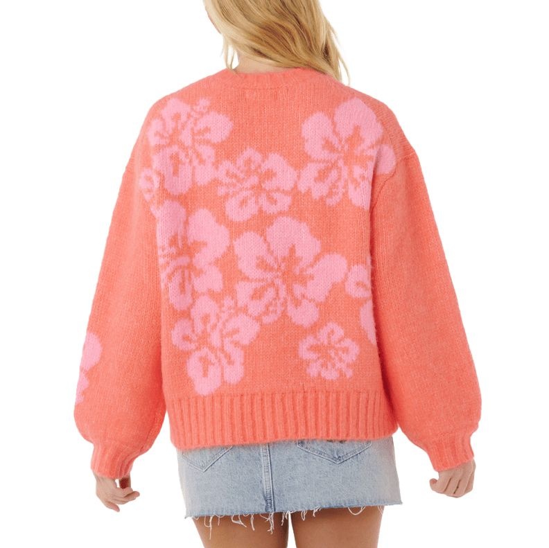 RIP CURL FEMMES HIBISCUS HEAT JACQUARD CREW