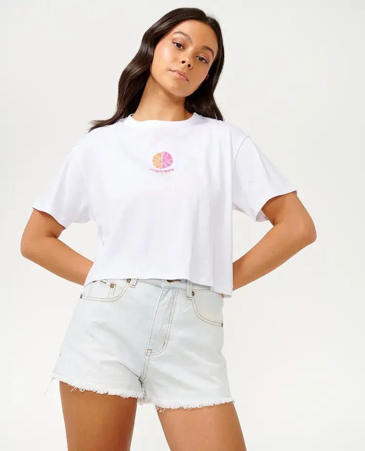 RIP CURL WOMEN'S CALYPSO CROP TEE