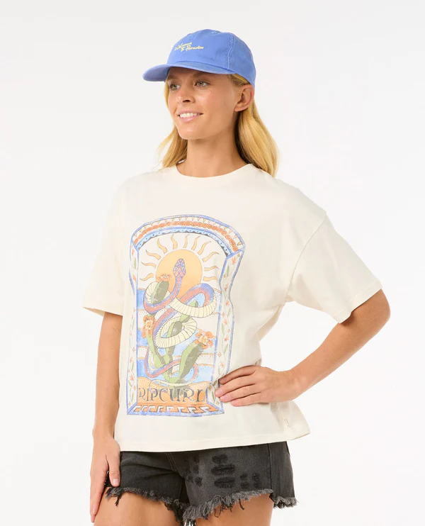 RIP CURL FEMMES LUZ SOLAR HERITAGE TEE