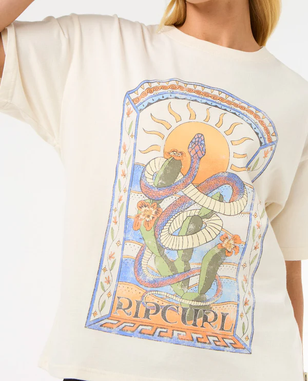 RIP CURL FEMMES LUZ SOLAR HERITAGE TEE