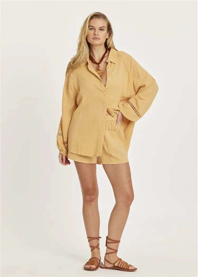 Amuse Society FEMMES WILDEST DREAMS LS WOVEN