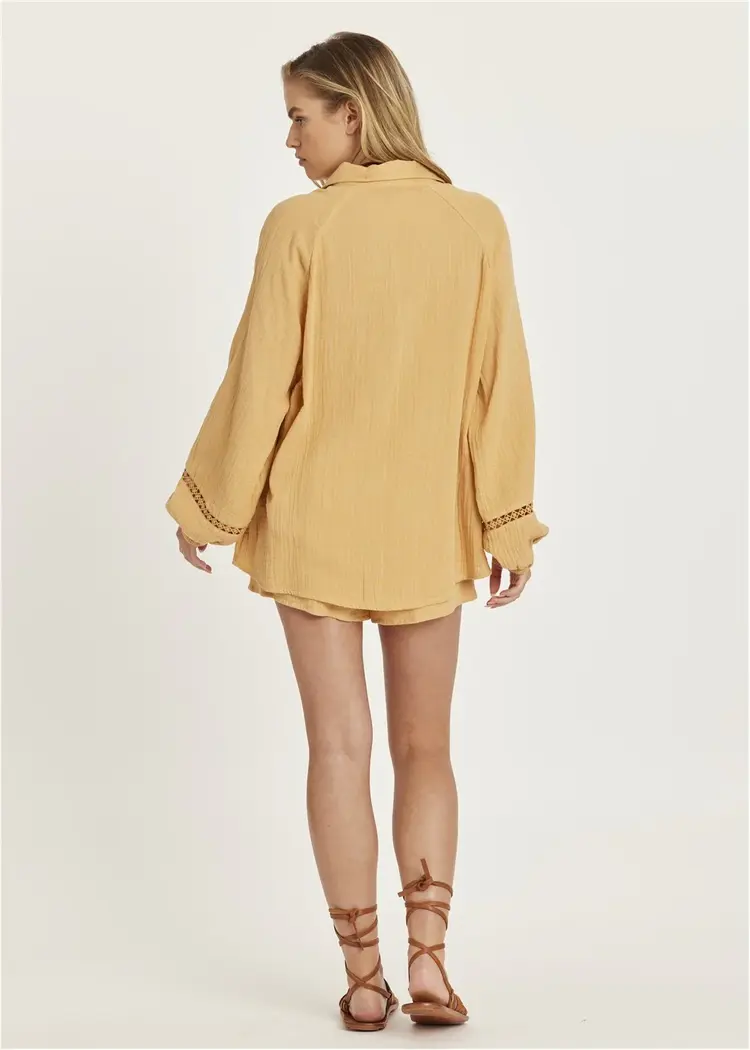 Amuse Society FEMMES WILDEST DREAMS LS WOVEN