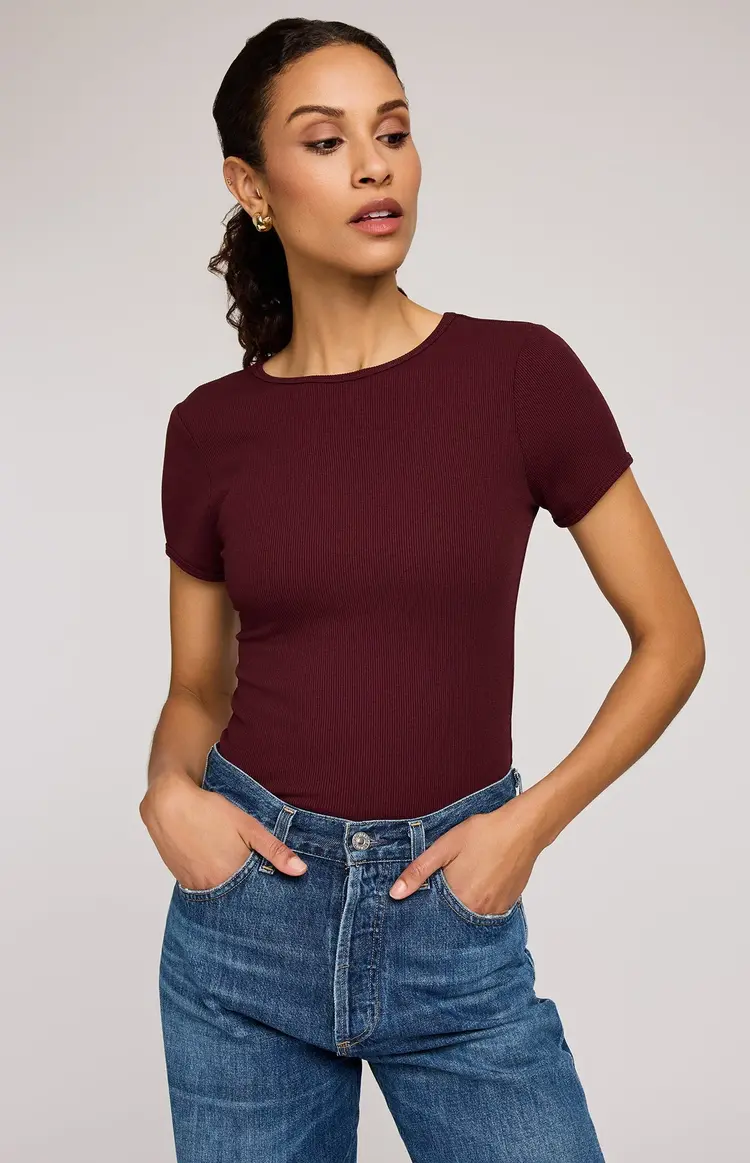 Gentle fawn WOMEN'S SHANIA RIBBED T-SHIRT