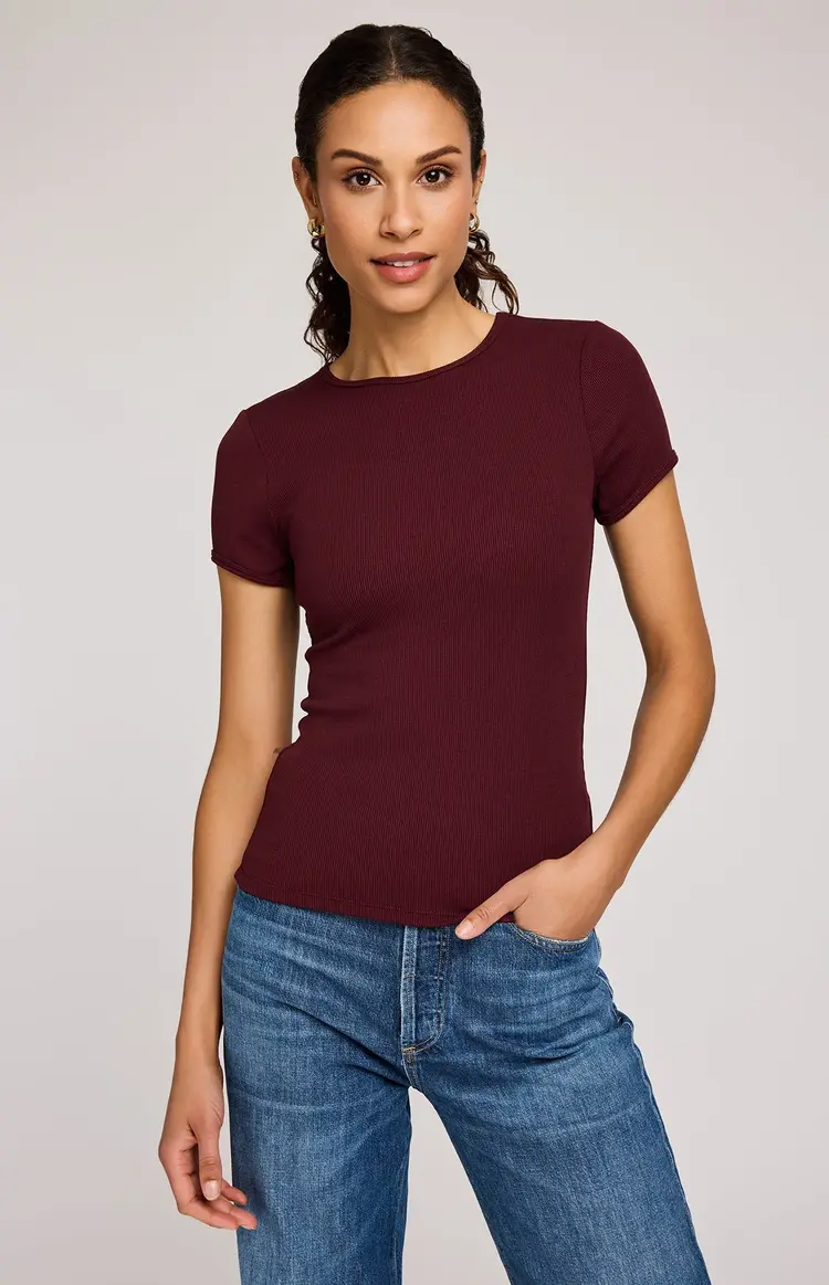 Gentle fawn WOMEN'S SHANIA RIBBED T-SHIRT
