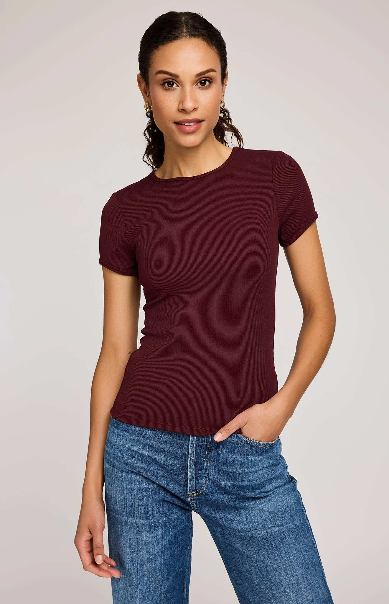 Gentle fawn SHANIA RIBBED T-SHIRT
