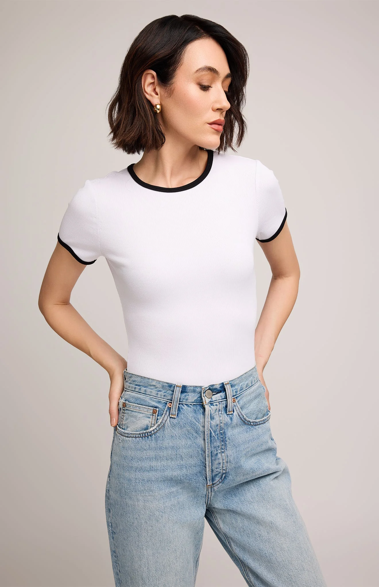 Gentle fawn SHANIA RIBBED T-SHIRT