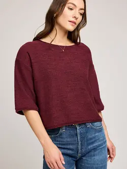 Gentle fawn KERRIGAN KNIT SWEATER MERLOT