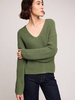 Gentle fawn SPENCER V-NECK KNIT SWEATER IVY