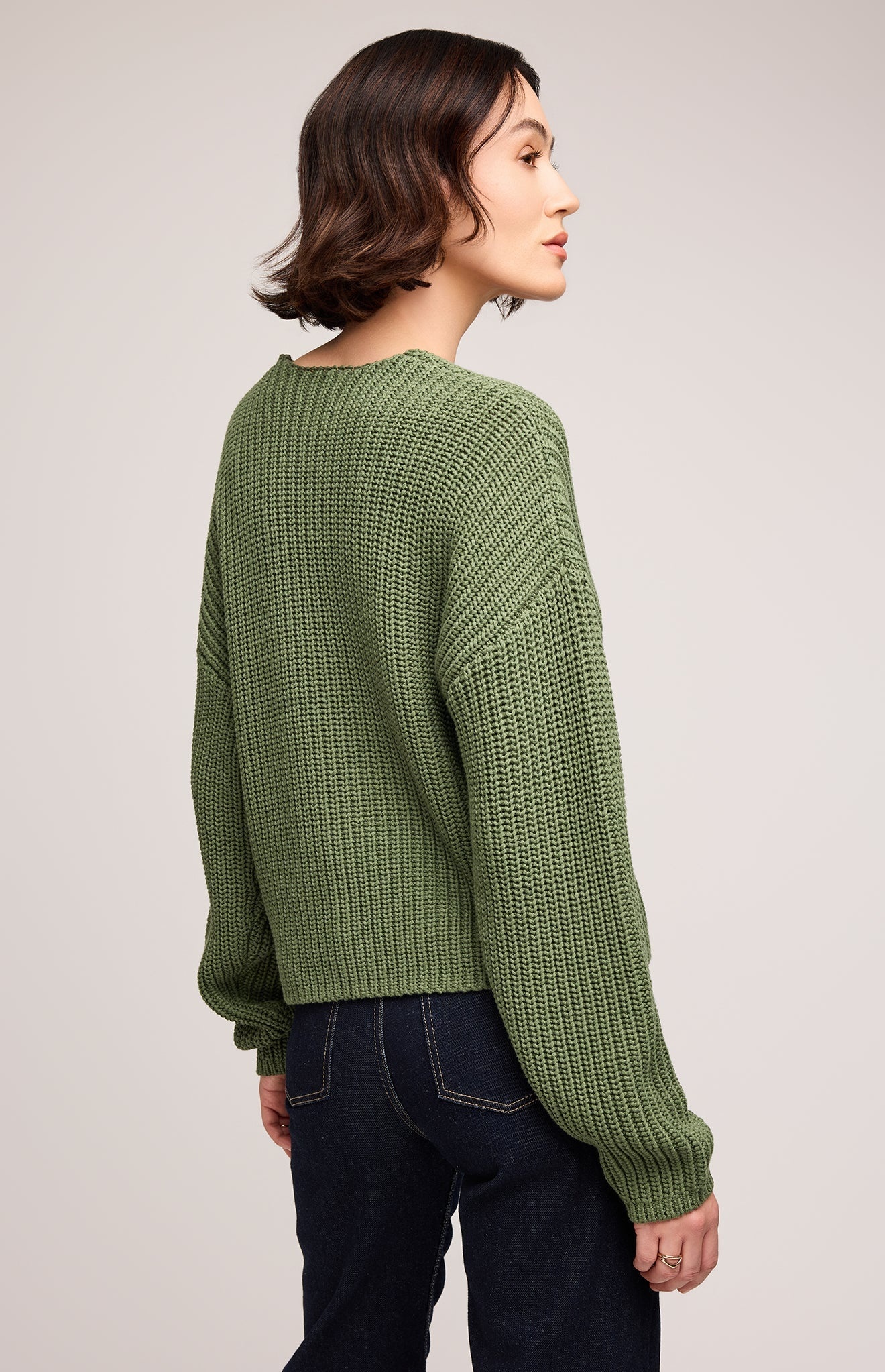 Gentle fawn SPENCER V-NECK KNIT SWEATER