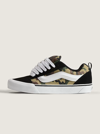 Vans MEN'S KNU SKOOL CAMO SHOE BLACK/GREEN