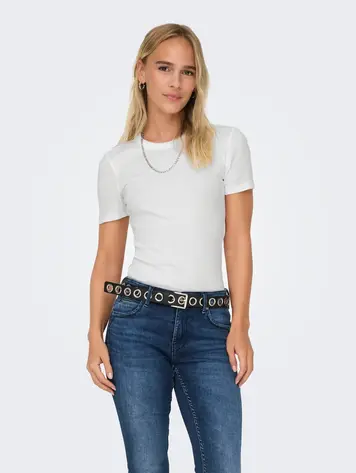 Only EASY T-SHIRT BRIGHT WHITE