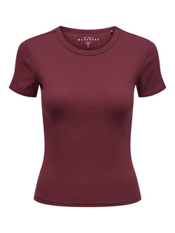 Only EASY T-SHIRT CABERNET