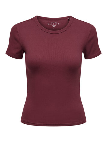 Only FEMMES EASY T-SHIRT CABERNET
