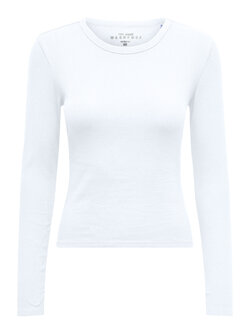 Only EASY LONG SLEEVE TOP BRIGHT WHITE