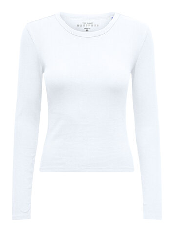 Only EASY LONG SLEEVE TOP BRIGHT WHITE