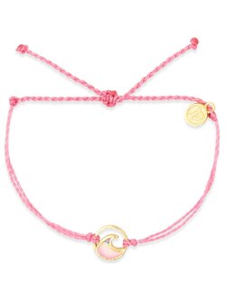 Puravida OMBRE WAVE GD CHARM BRACELET PETAL PINK