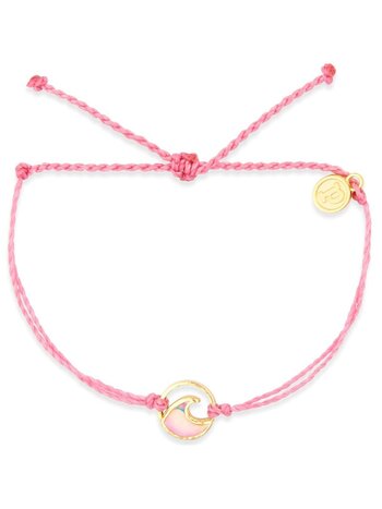 Puravida OMBRE WAVE GD CHARM BRACELET PETAL PINK